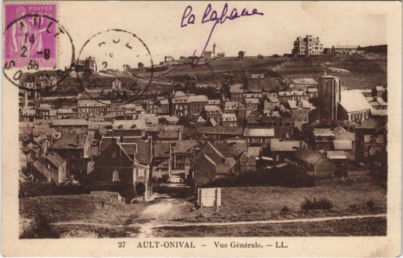 Carte postale ancienne Ault vue generale