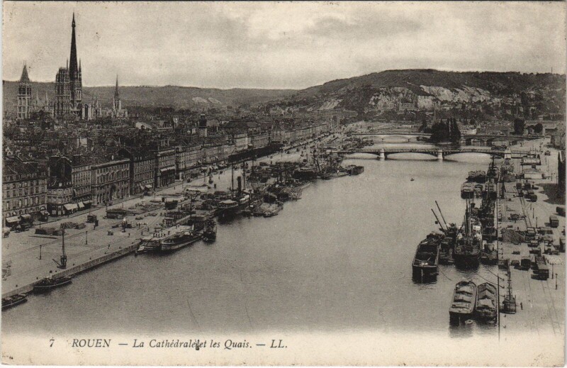 Carte postale ancienne Rouen - La cathedrale à Rouen