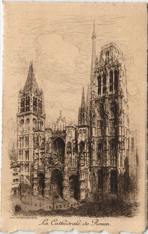 Carte postale ancienne La cathedrale de Rouen à Rouen