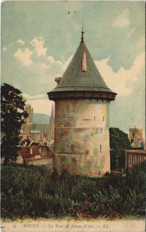 Carte postale ancienne Rouen - La tour de jeanne d'arc à Rouen