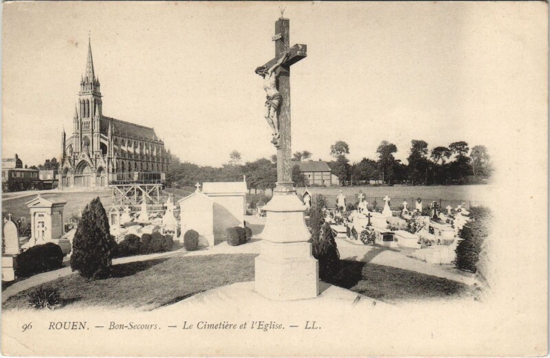 Carte postale ancienne Rouen - Bon Secours à Rouen