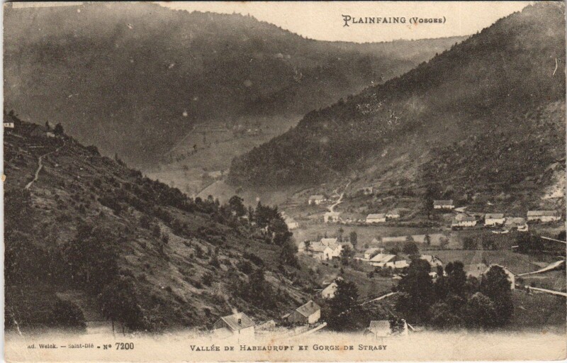 Carte postale ancienne Plainfaing - Vallée de Habeaurupt à Plainfaing