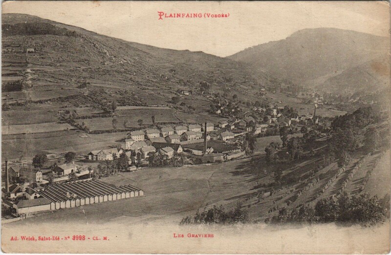 Carte postale ancienne Plainfaing - Les Graviers à Plainfaing