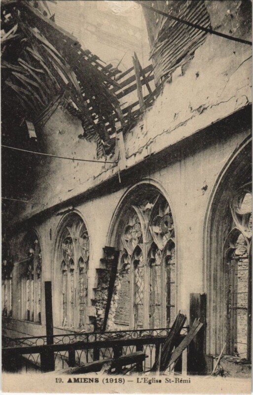 Carte postale ancienne Amiens Eglise Saint-Remi à Amiens
