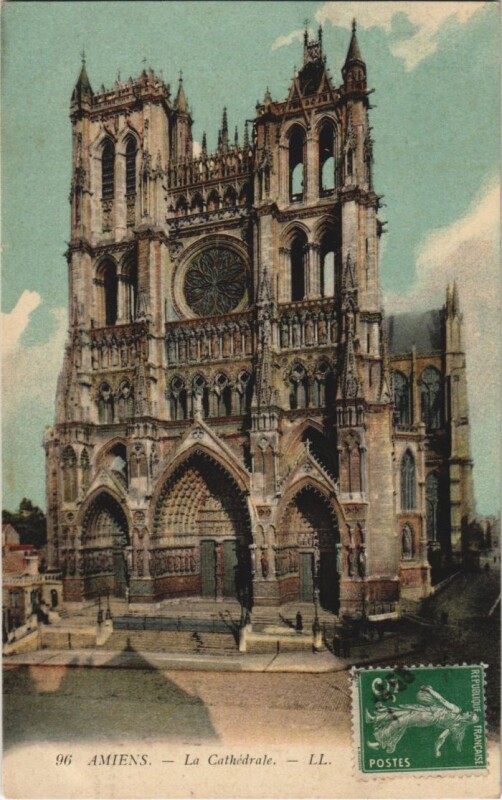 Carte postale ancienne Amiens Cathedrale à Amiens