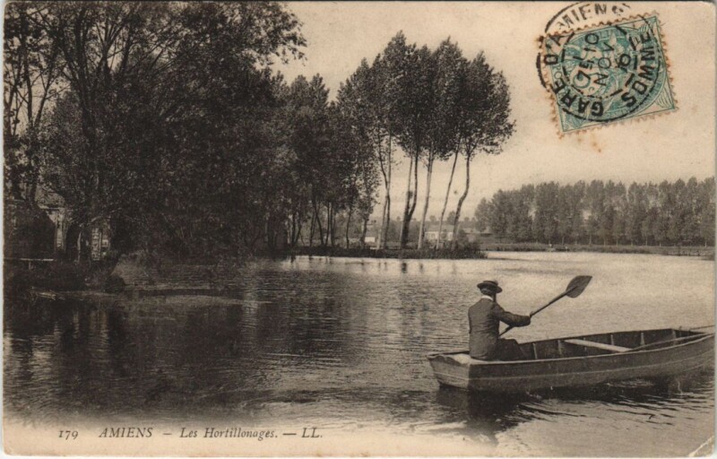 Carte postale ancienne Amiens Les Hortillonnages à Amiens