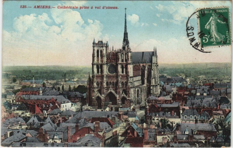 Carte postale ancienne Amiens Cathedrale à Amiens