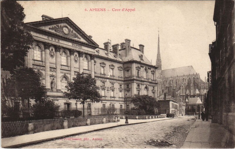 Carte postale ancienne Amiens Cour d'Appel à Amiens
