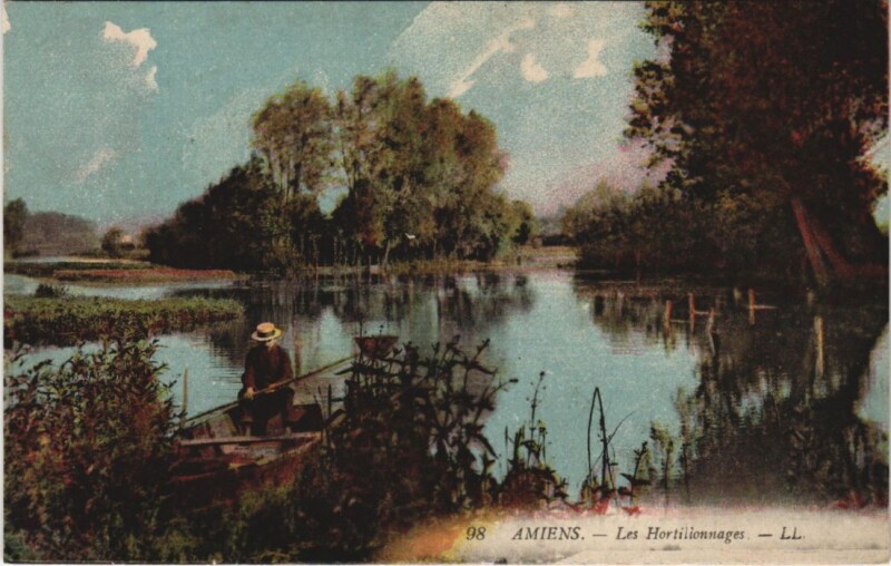 Carte postale ancienne Amiens Les Hortillonnages à Amiens