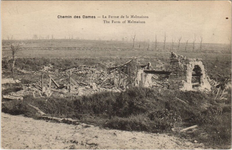 Carte postale ancienne Le Chemin des Dames Ferme de la malmaisons à La Malmaison
