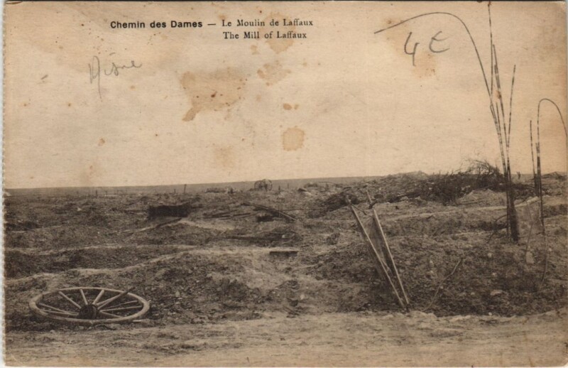 Carte postale ancienne Chemin des Dames Cerny en laonnois à Cerny-en-Laonnois