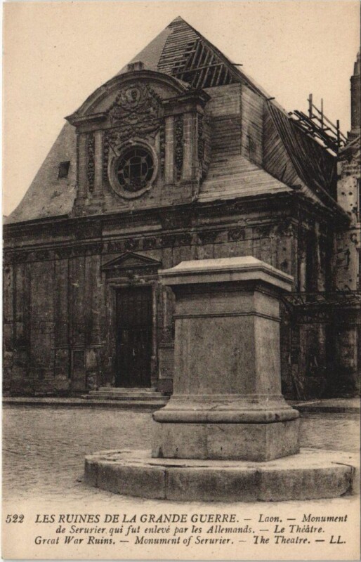Carte postale ancienne Laon Monument de serurier