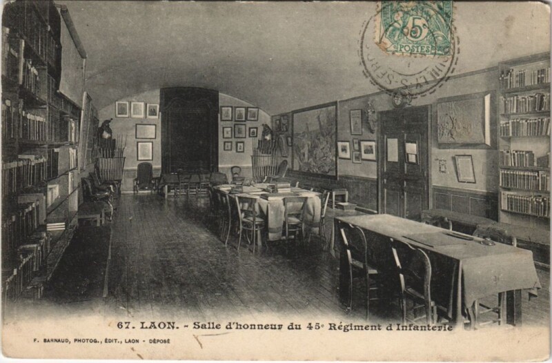 Carte postale ancienne Laon Salle d'honneur