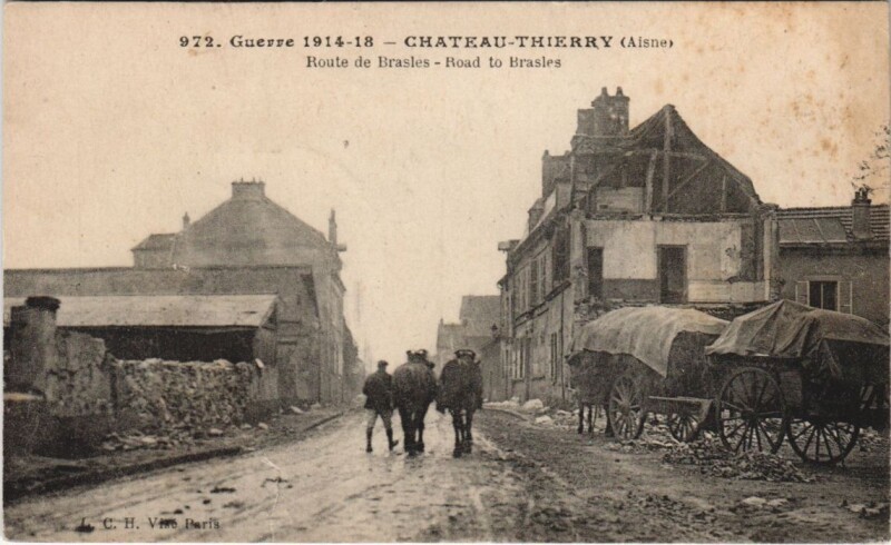 Carte postale ancienne Chateau-Thierry Guerre