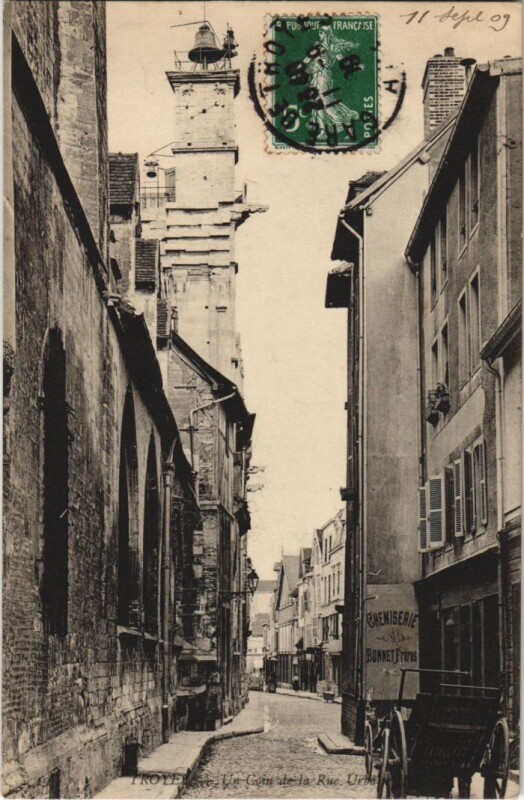 Carte postale ancienne Troyes Rue Urbain Iv à Troyes