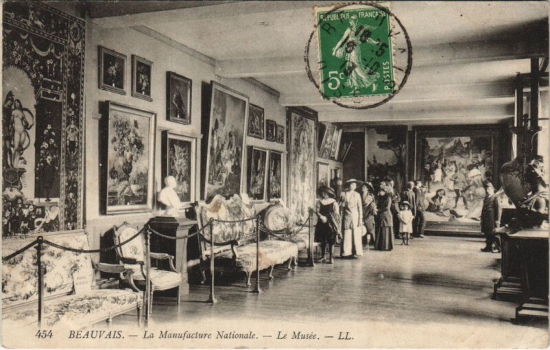 Carte postale ancienne Beauvais Manufacture Nationale Le Musee à Beauvais