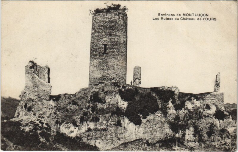 Carte postale ancienne Ruines du Chateau de l'Ours