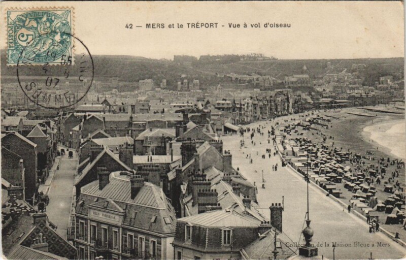 Carte postale ancienne Mers-Les-Bains Vue generale à Mers-les-Bains