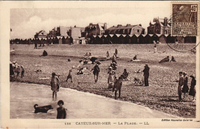 Carte postale ancienne Cayeux-Sur-Mer La Plage à Cayeux-sur-Mer