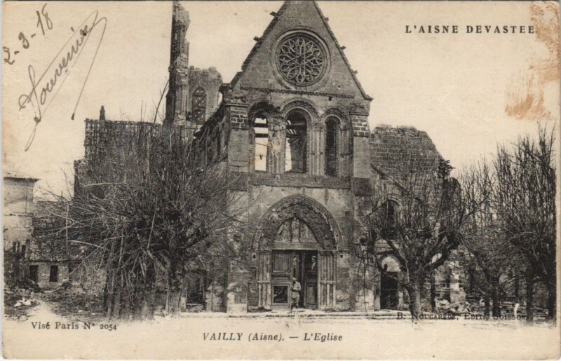 Carte postale ancienne Vailly L' Eglise