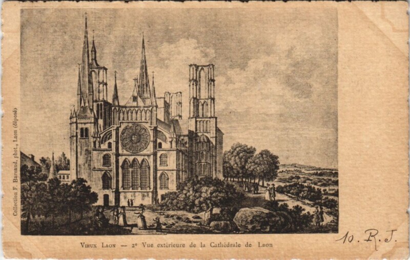 Carte postale ancienne Laon Vue exterieure de la