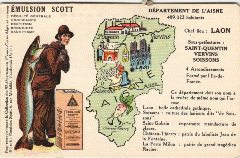 Carte postale ancienne Laon Department de l'aisne