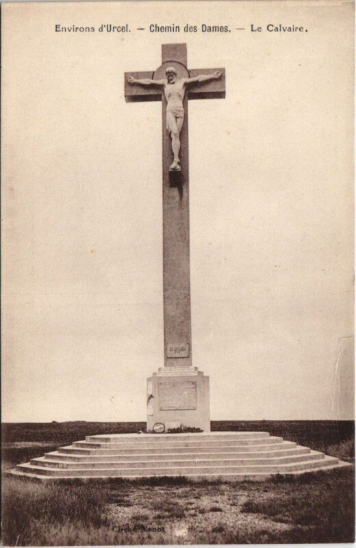 Carte postale ancienne Environs d'urcel Chemin des Dames à Urcel