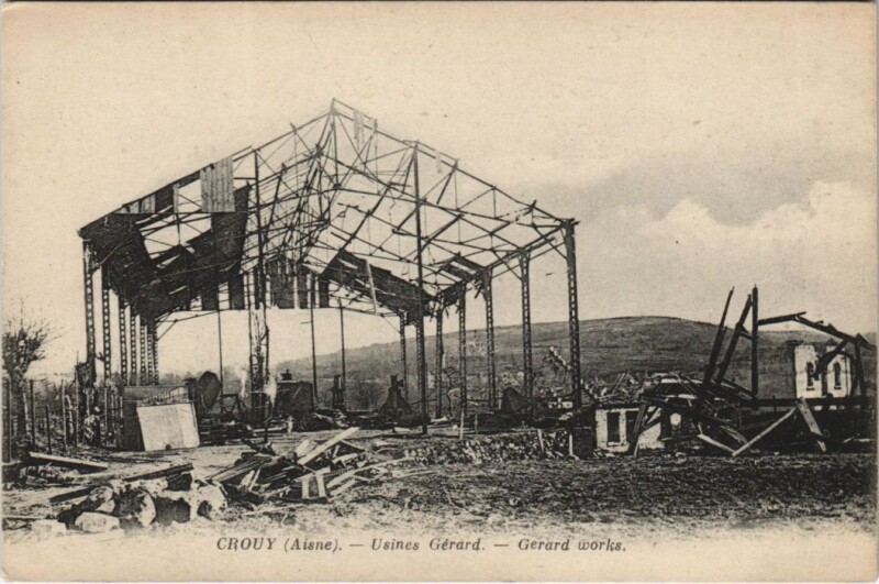 Carte postale ancienne Crou Usines gerard