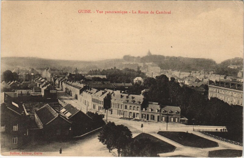 Carte postale ancienne Guise Vue panoramique à Guise