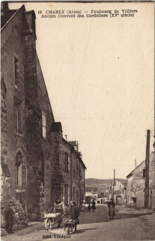 Carte postale ancienne Charly Faubourg de villiers à Harly