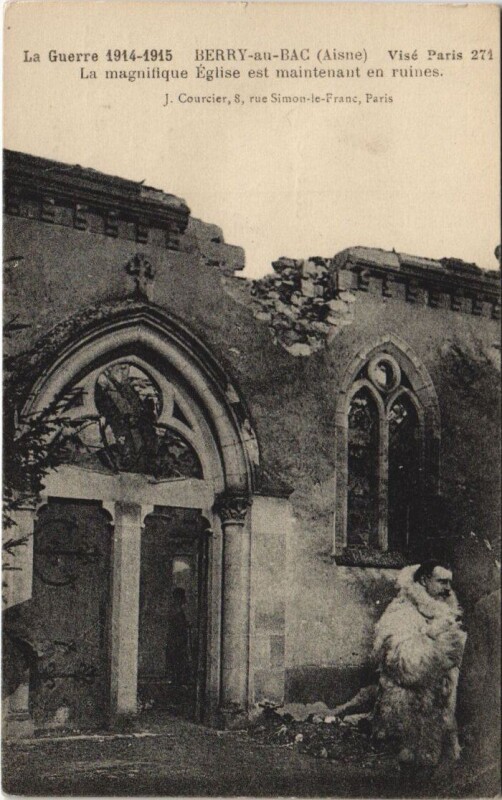 Carte postale ancienne Berry-au-Bac Vise paris à Berry-au-Bac