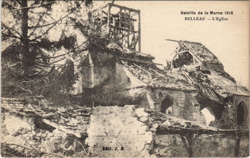 Carte postale ancienne Belleau L' Eglise à Belleau