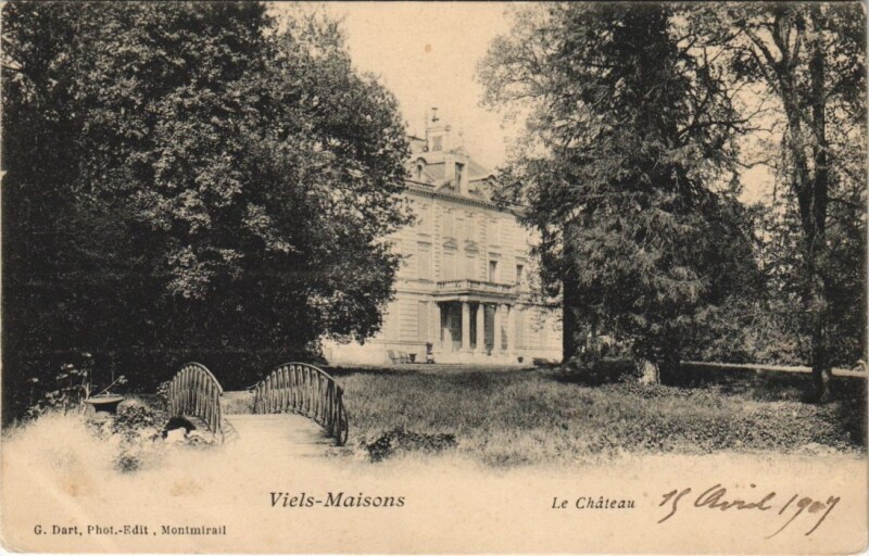 Carte postale ancienne Viels-Maisons La chateau à Viels-Maisons
