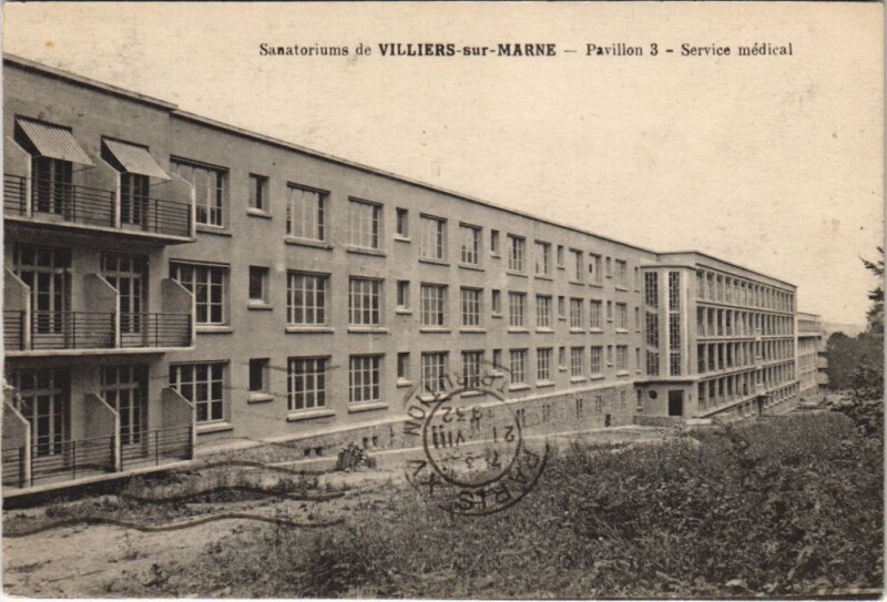 Carte postale ancienne Villiers-sur-Marne Service medical