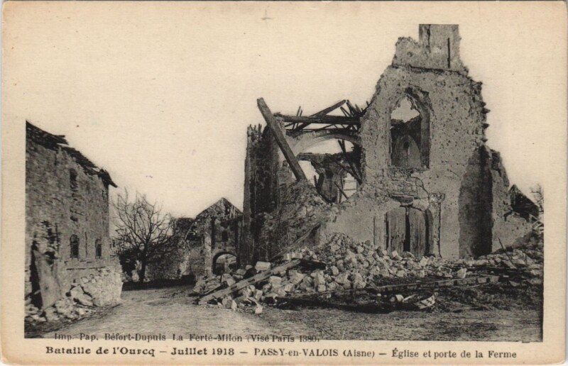 Carte postale ancienne Bataille de l'ourcq Juillet