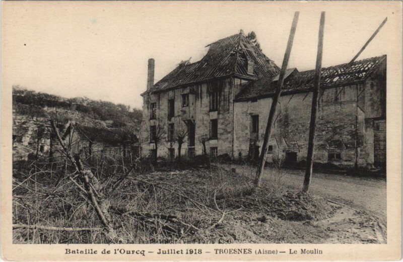 Carte postale ancienne Bataille De L'Ourcq Juillet