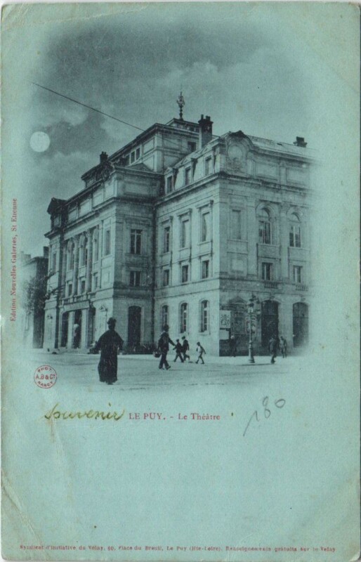 Carte postale ancienne Le Puy - Le theatre