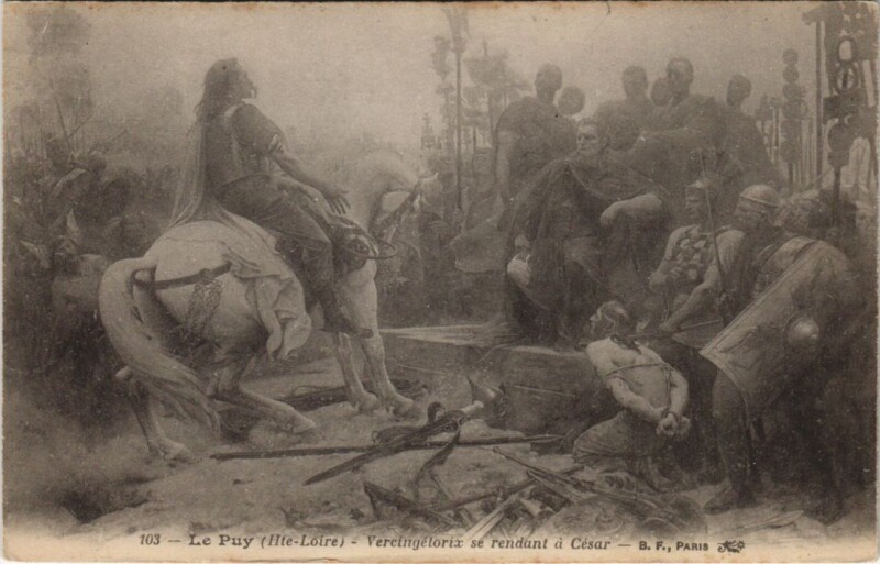 Carte postale ancienne Le Puy - Vercingetorix se rendant