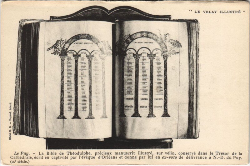 Carte postale ancienne Le Puy - La Bible de
