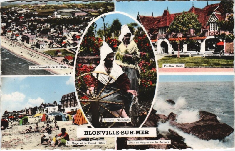 Carte postale ancienne Blonville-sur-Mer Scenes à Blonville-sur-Mer