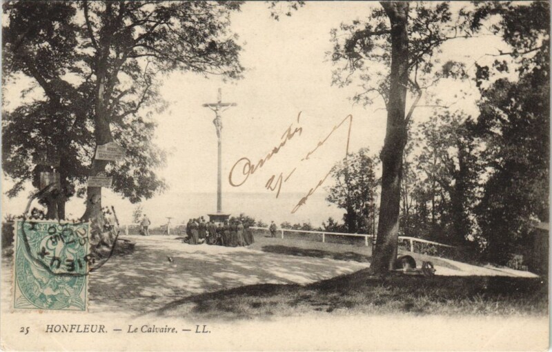 Carte postale ancienne Honfleur Le Calvaire à Honfleur