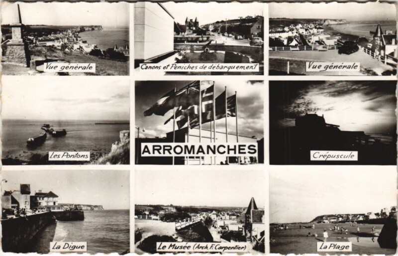 Carte postale ancienne Arromanches Scenes