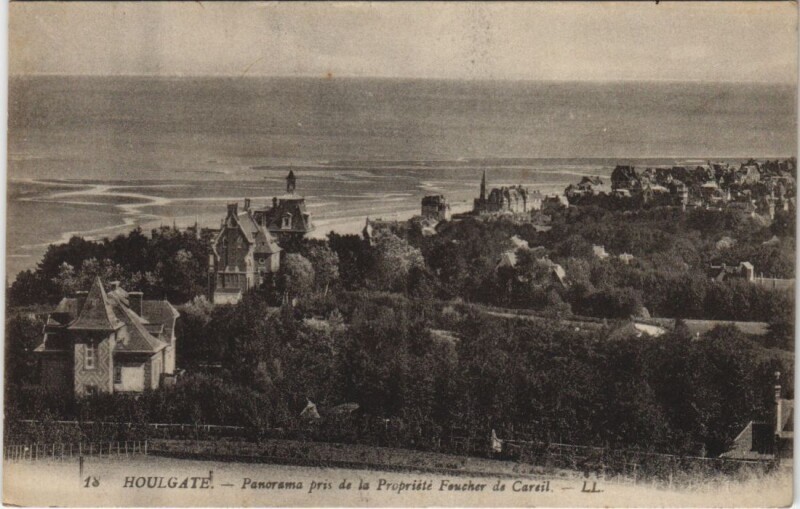Carte postale ancienne Houlgate Panorama à Houlgate