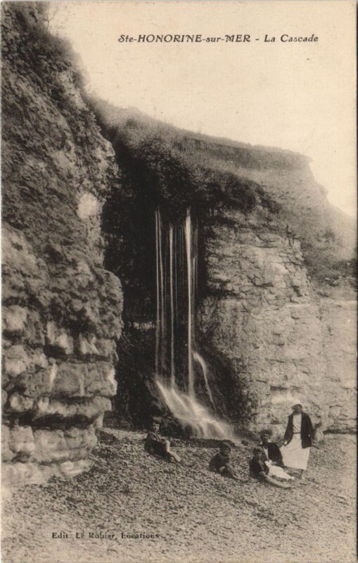 Carte postale ancienne Sainte-Honorine-sur-Mer La Cascade