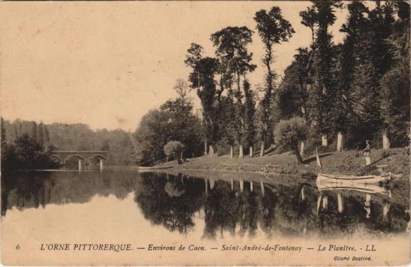 Carte postale ancienne Saint-Andre-de-Fontenay Le Planitre