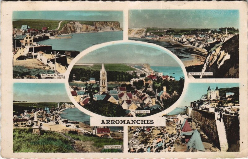 Carte postale ancienne Arromanches-les-Bains Scenes à Arromanches-les-Bains