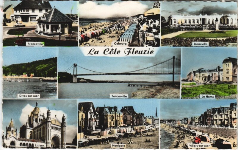 Carte postale ancienne La Cote Fleurie - Town Scenes