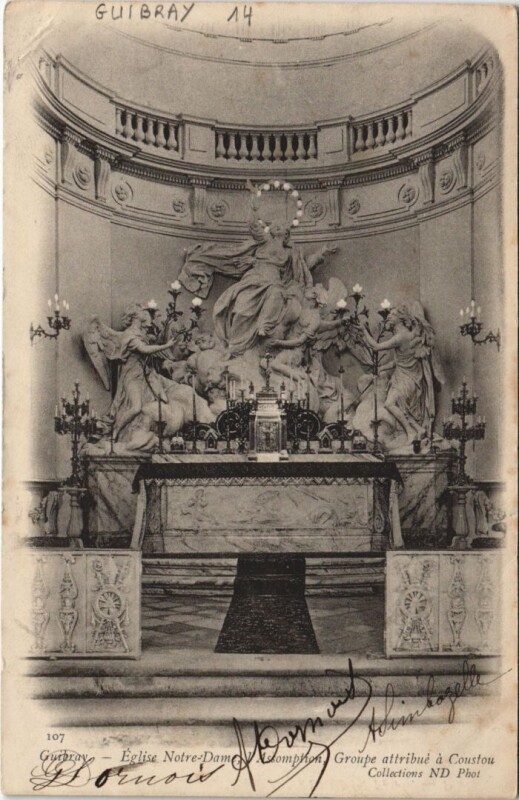 Carte postale ancienne Guibray Eglise Notre-Dame - Altar