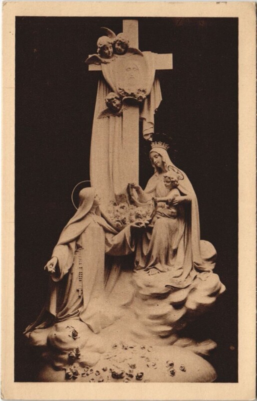 Carte postale ancienne Lisieux Chapelle des Carmelites de Lisieux - Groupe Sculpte à Lisieux
