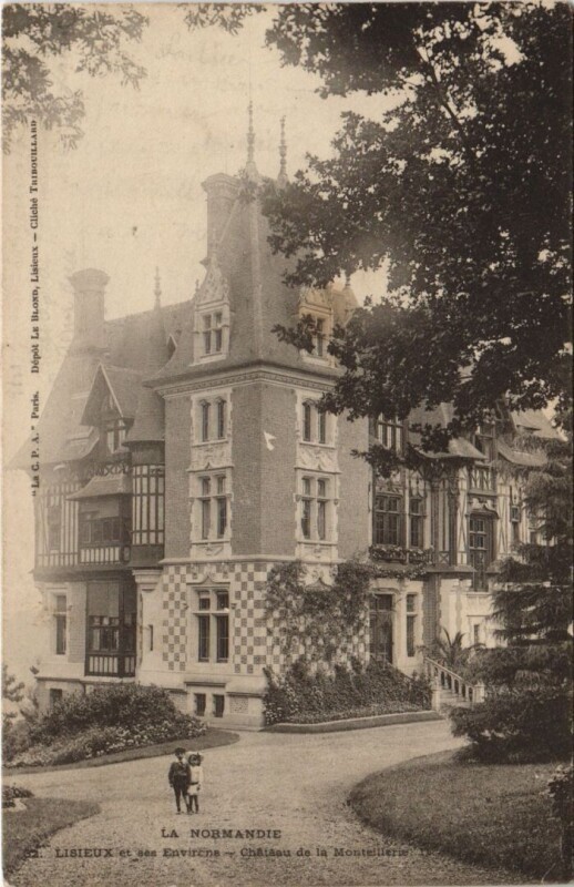 Carte postale ancienne Lisieux Et ses Environs - Chateau de la Monteillerie à Lisieux